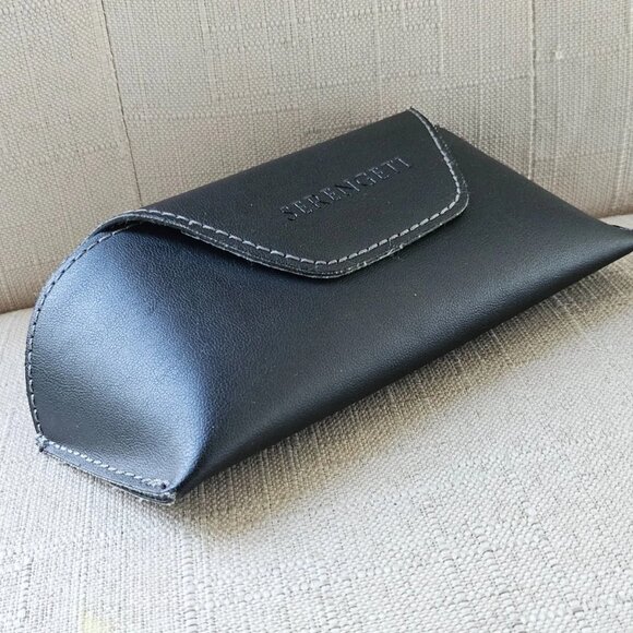 Serengeti Eyeglasses Frame Black Semi Hard Case Magnet Closure Case only - Picture 10 of 12